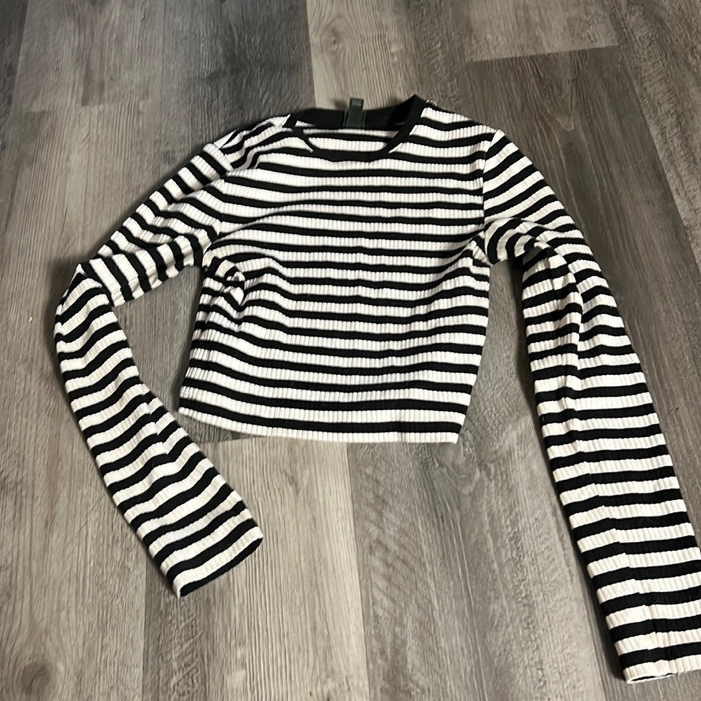 Striped crop top